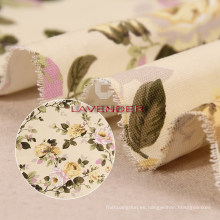 Patrones de flor de peonía 250 g tejido tela de la lona
